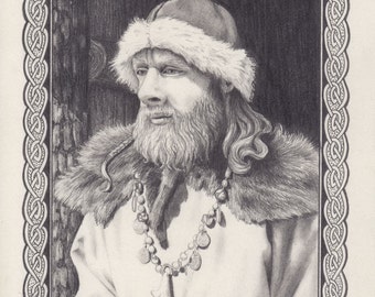 Viking pencil drawing