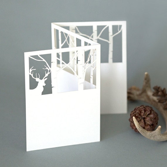 Items similar to Woods Tri-Fold Greeting Card on Etsy