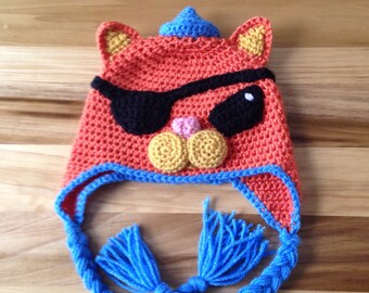 Octonauts, kwazii, orange kitten, Halloween hat, dress up, photo prop, Halloween costume, pirate, orange cat