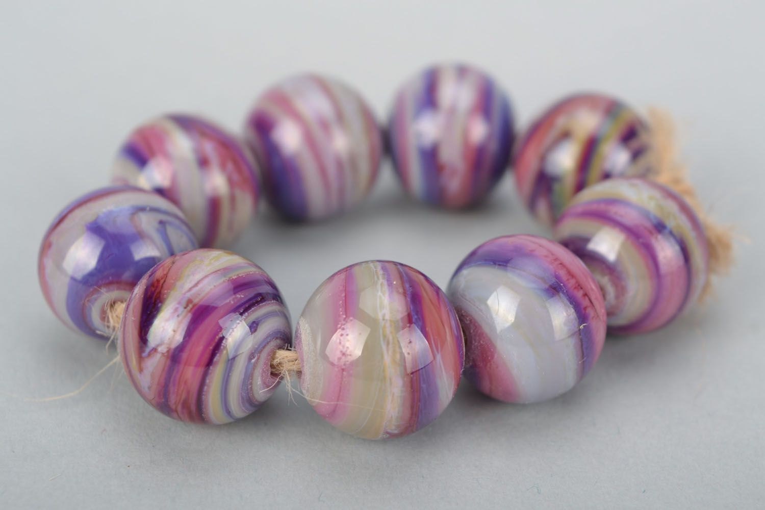 Set of lampwork beads by CreativityItemsStore on Etsy