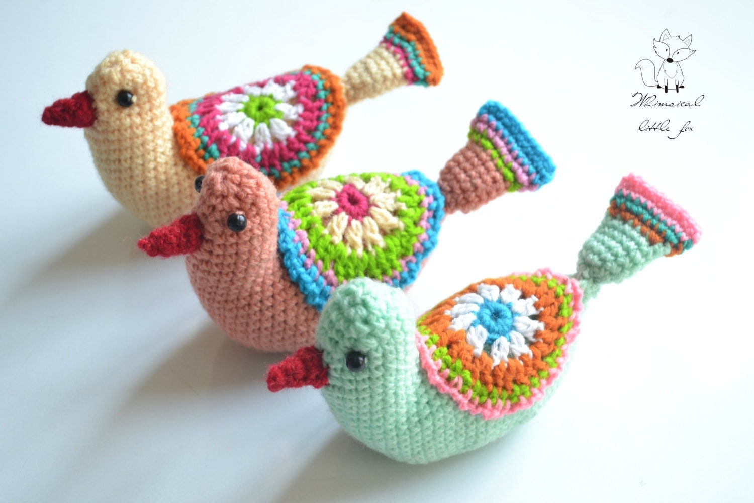 Crochet pattern crochet bird pattern amigurumi bird