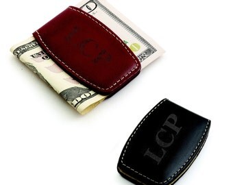 Leather Money Clip (g150-1614) - Free Personalization
