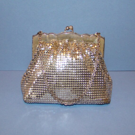 whiting and davis silver mesh bag