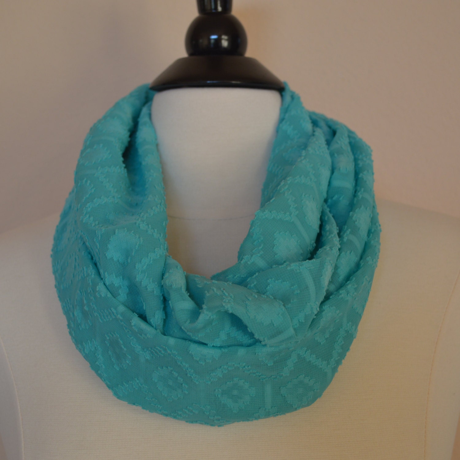 Beautiful teal chiffon embellished with raised by KayBellaChic