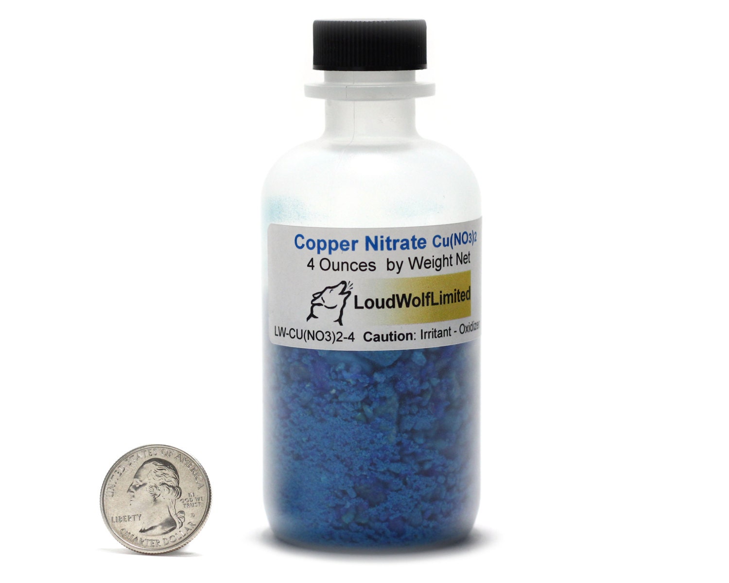 Copper Nitrate / 4 Ounces / Medium Crystals / 99 Pure / ACS
