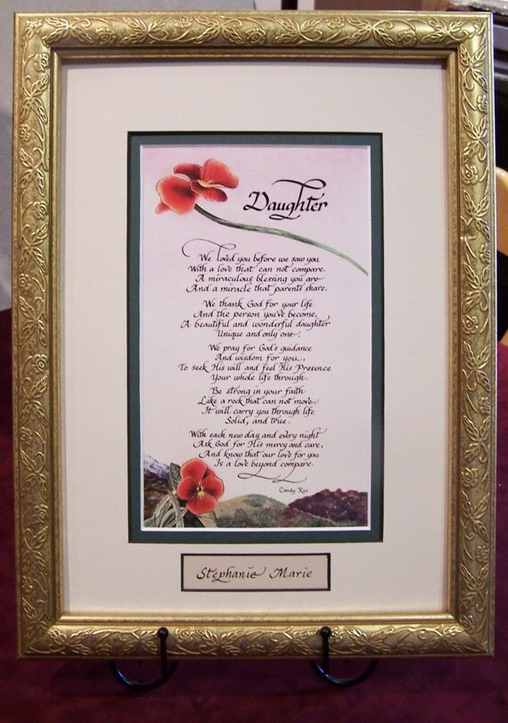 Poem for daughter from single parent or from both parents Poem for daughter from single parent or from both parents