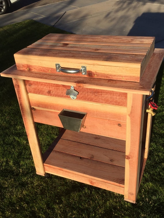 Rustic Wooden Ice Chest