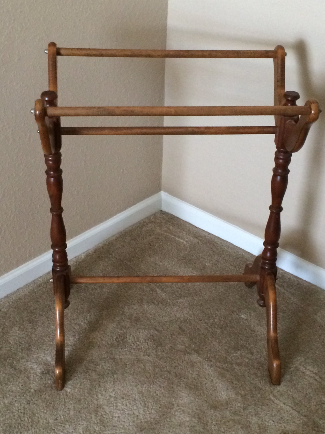 Free US Shipping: Vintage Wooden Quilt Rack by ...