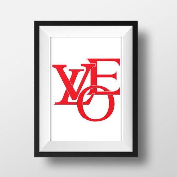 Louis Vuitton Black White Red Monogram Logo by DominaDesignsLA