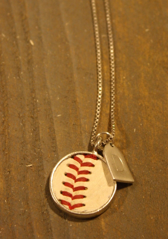 Items similar to Baseball necklace on Etsy