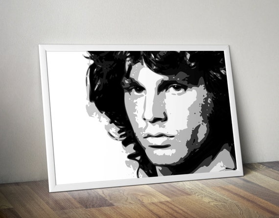 Jim Morrison The Doors Pop Art Poster by PopArtShopUK on Etsy