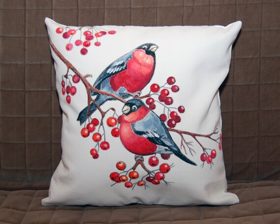 Items similar to Handmade Fabric Painting Pillow Cover on Etsy