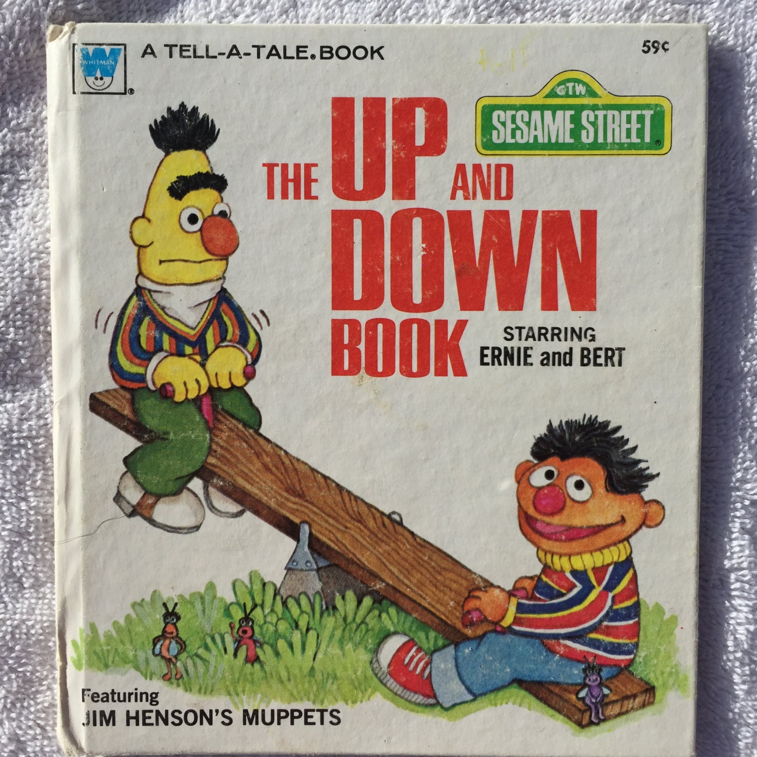 Vintage Sesame Street The Up And Down Book by B2D2sNostalgiaShop