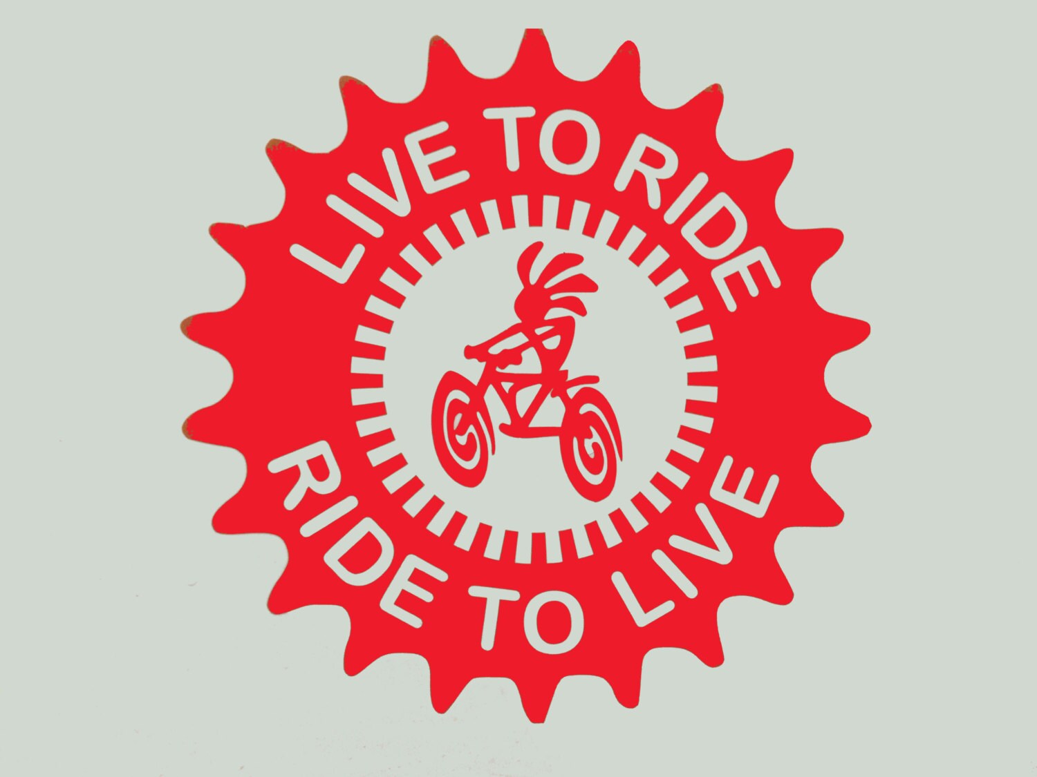 Mountain Biking DecalLive to Ride Ride to Live Vinyl Decal