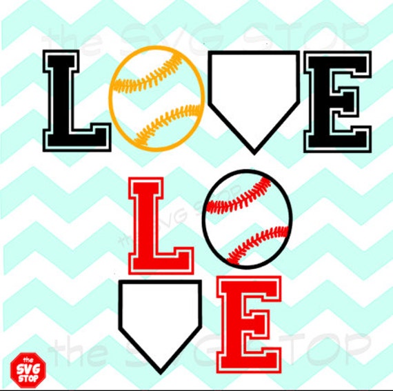 Items similar to Love Baseball design SVG and studio files ...