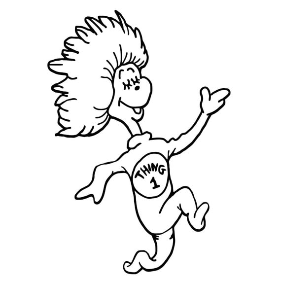 Thing 1 And Thing 2 Coloring Pages 3