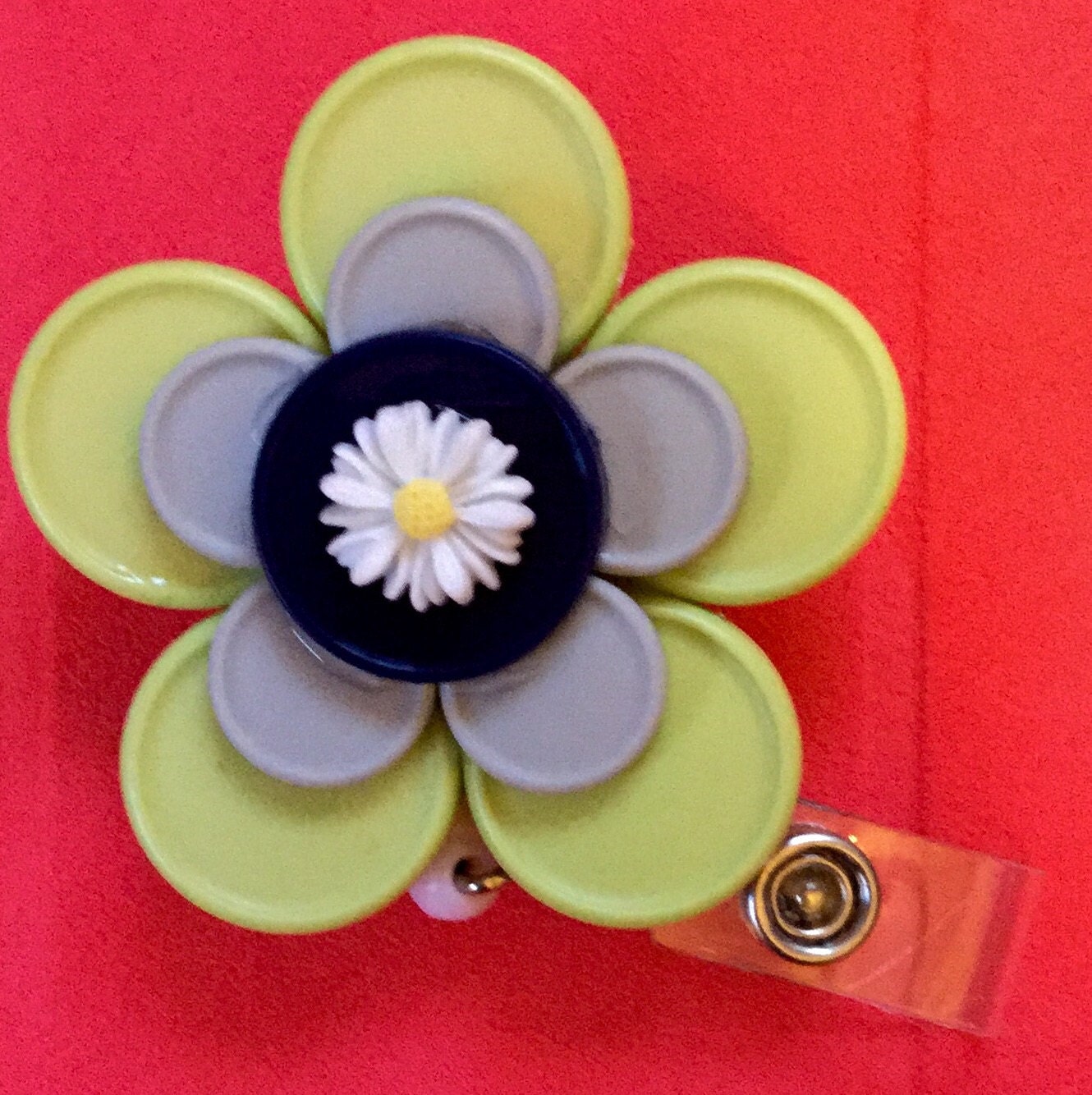 Flower ID badge reel