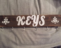 Popular items for rustic key holder on Etsy