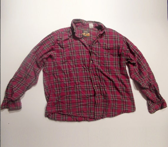 Red Plaid High Sierra Flannel Shirt Perfectly by GrayGardenVintage