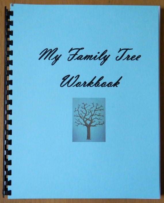 Items similar to My Family Tree Workbook Genealogy Fill In the Blanks
