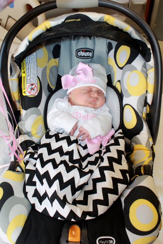 Personalized Baby girl layette newborn hat baby girl coming