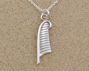 Feather of Maat - Ancient Egyptian Amulet - Sterling Silver - Lost Wax Cast