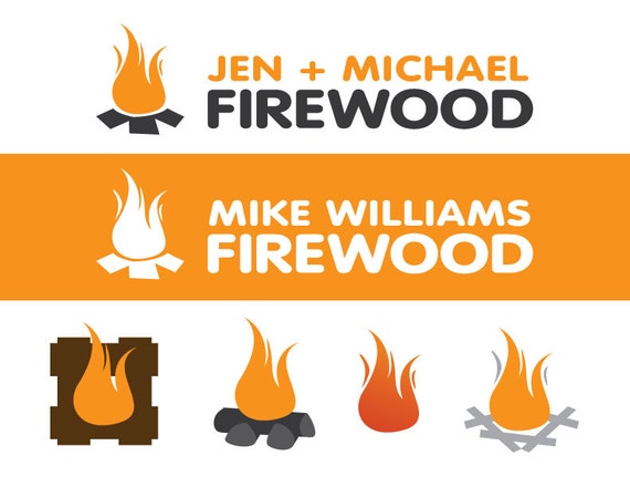 Items similar to Logo | Firewood | Vector on Etsy