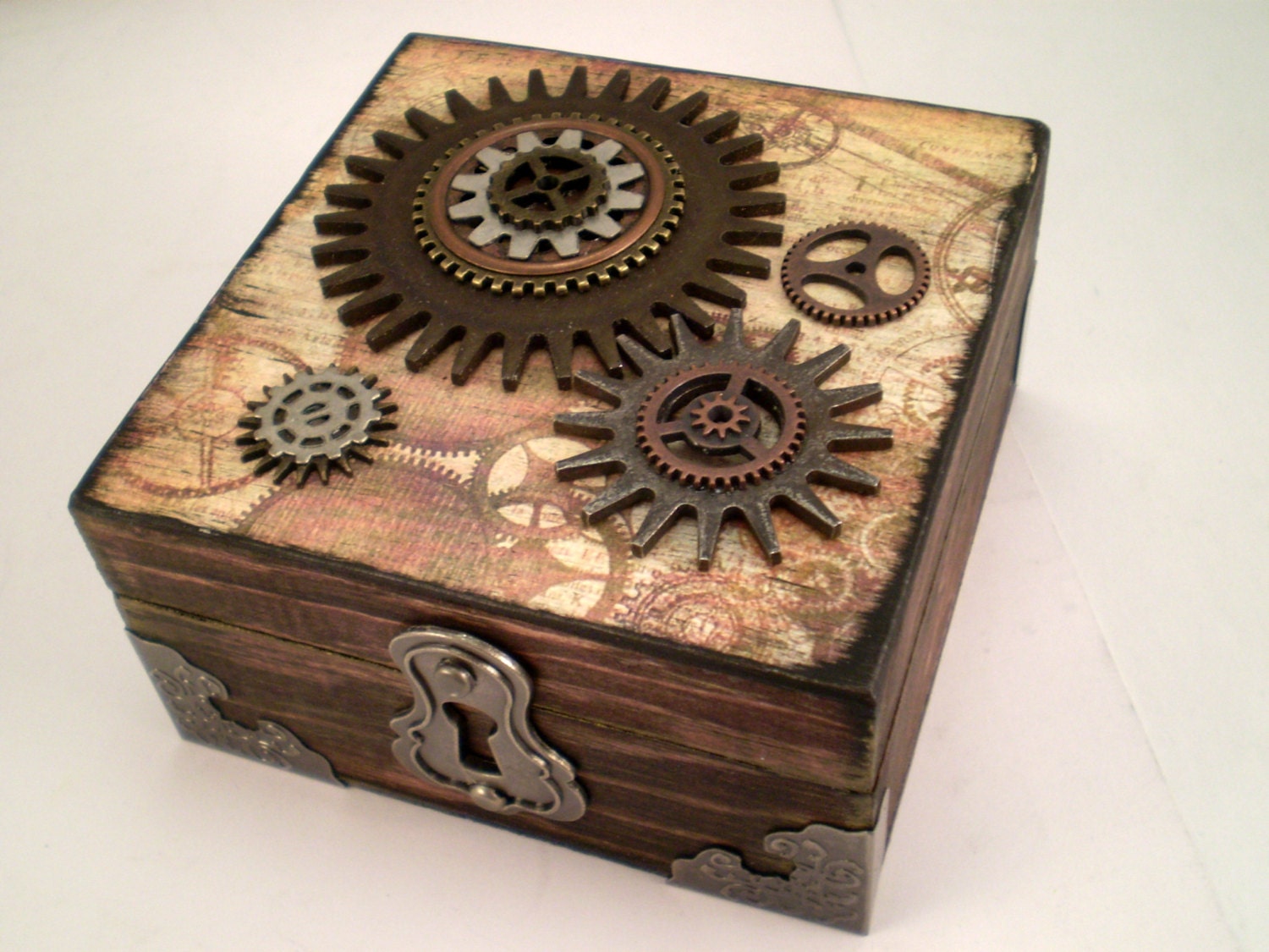 Steampunk Trinket Box Jewelry Box