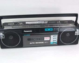 Items similar to Vintage 80s Panasonic SG-J500 Portable ...
 80s Boombox Panasonic
