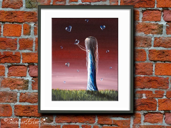 pretty art prints wall art decor home office girl by shawnaerback