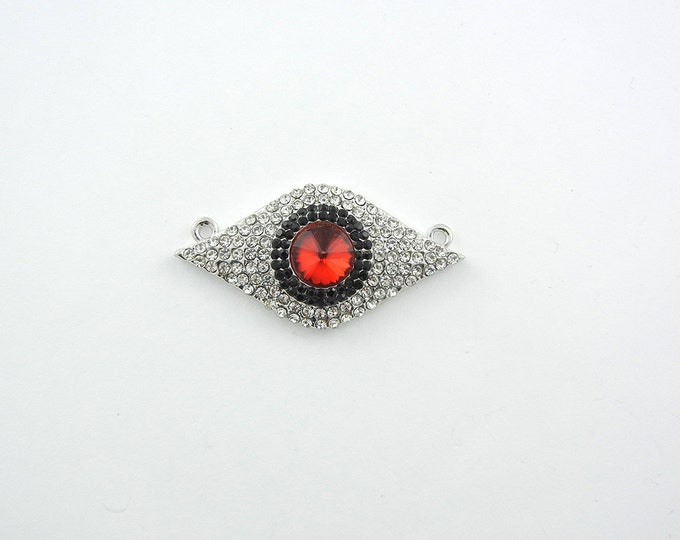 Double Link Rhinestone Red Eye Pendant Jewelry Supplies