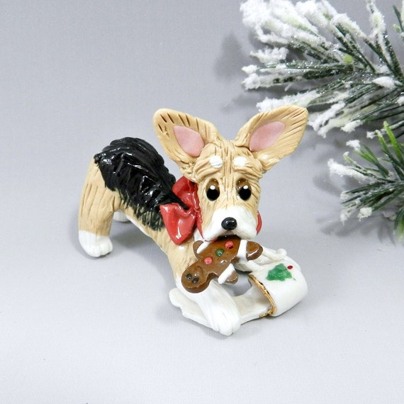 pembroke welsh corgi christmas ornament milk cookies porcelain pembroke welsh corgi christmas ornament milk cookies porcelain