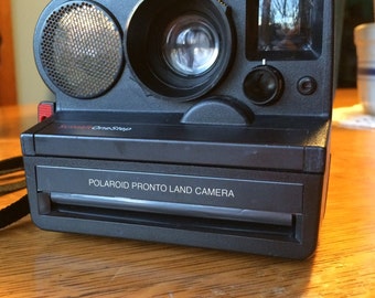 Working Polaroid SX-70 Sonar OneStep Pronto Land Camera Working-Film tested