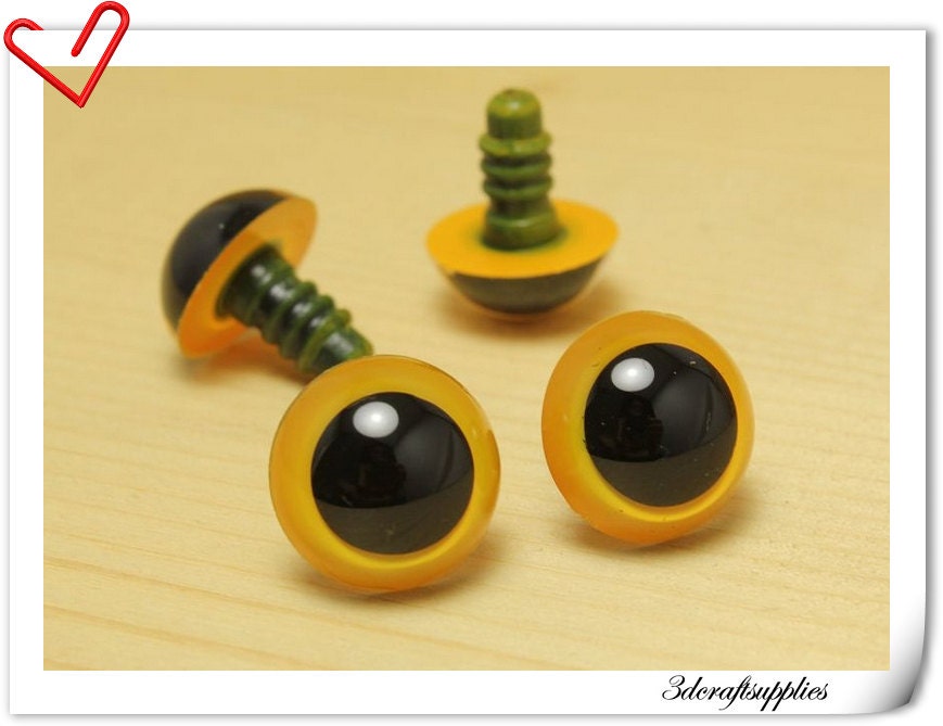 18 mm yellow Safety eye amigurumi eye doll eyes cat eye 12