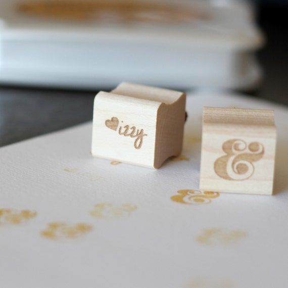 Custom Wooden Mini Name Stamp