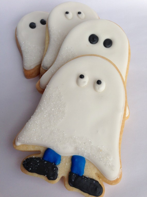 GHOST SUGAR COOKIES Halloween Sugar Cookie Party by sugarandflour