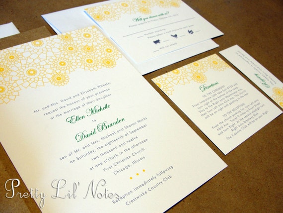 Custom Color Wedding Invitations 9