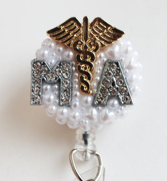 Lovely Medical Assistant ID Badge Reel ID Badge Holder