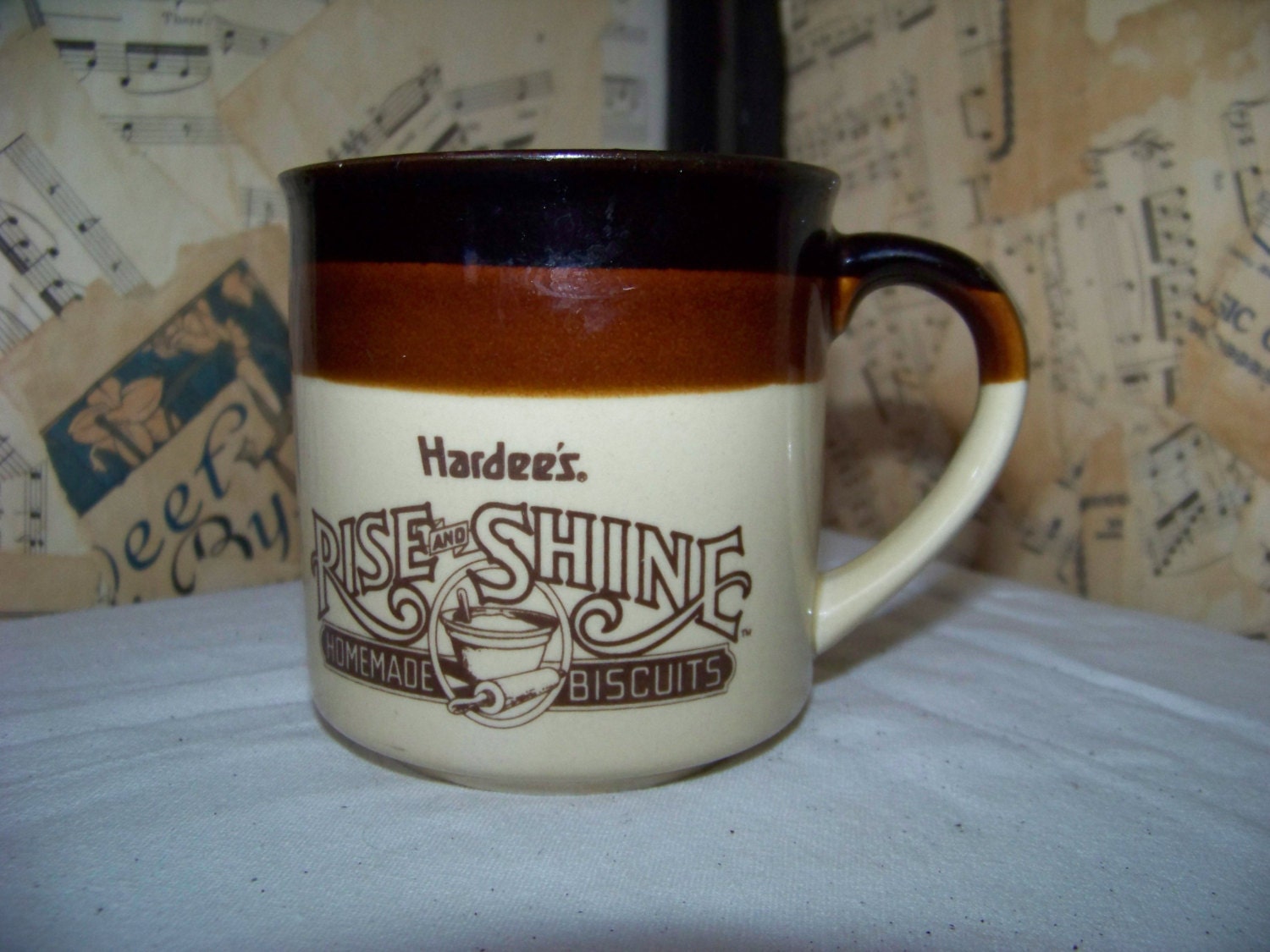Vintage Hardee's Coffee Mug1989 Coffee CupRise by AlloftheAbove
