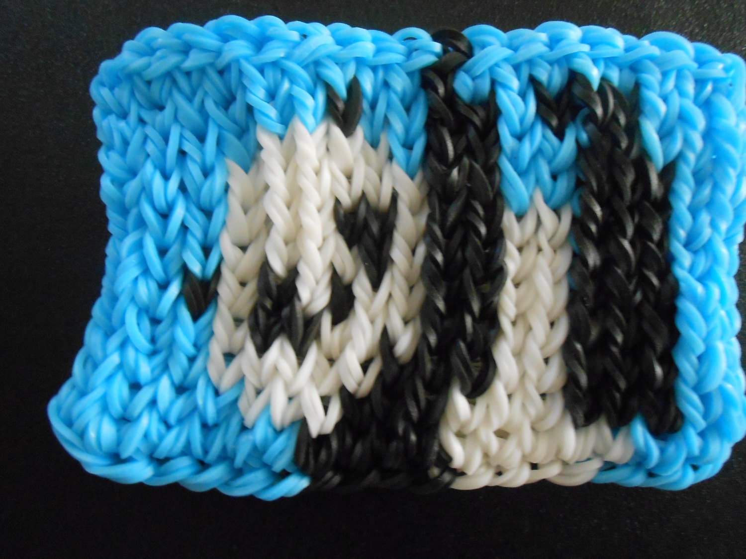 Rainbow Loom Panda Mural Pixel art Cute by SashaMCrafts on Etsy