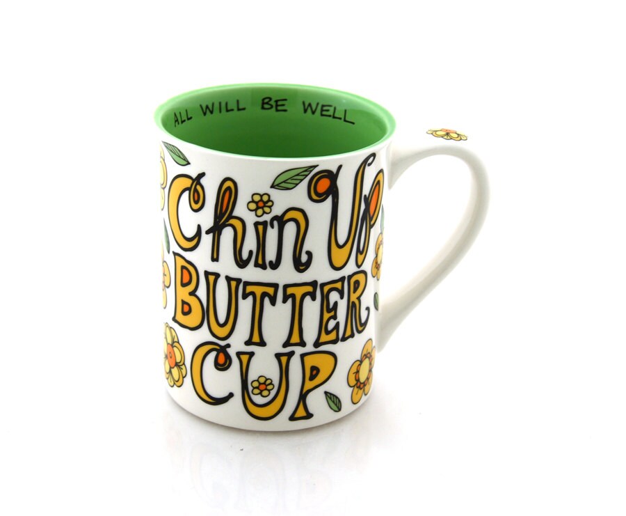 Large mug Chin Up Buttercup Encouragement motivation