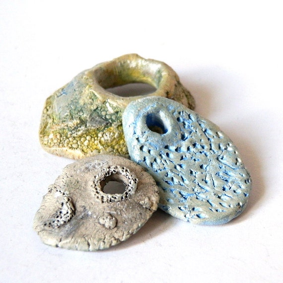 Items similar to Inspiration, Handmade ceramic bead, coolvintage