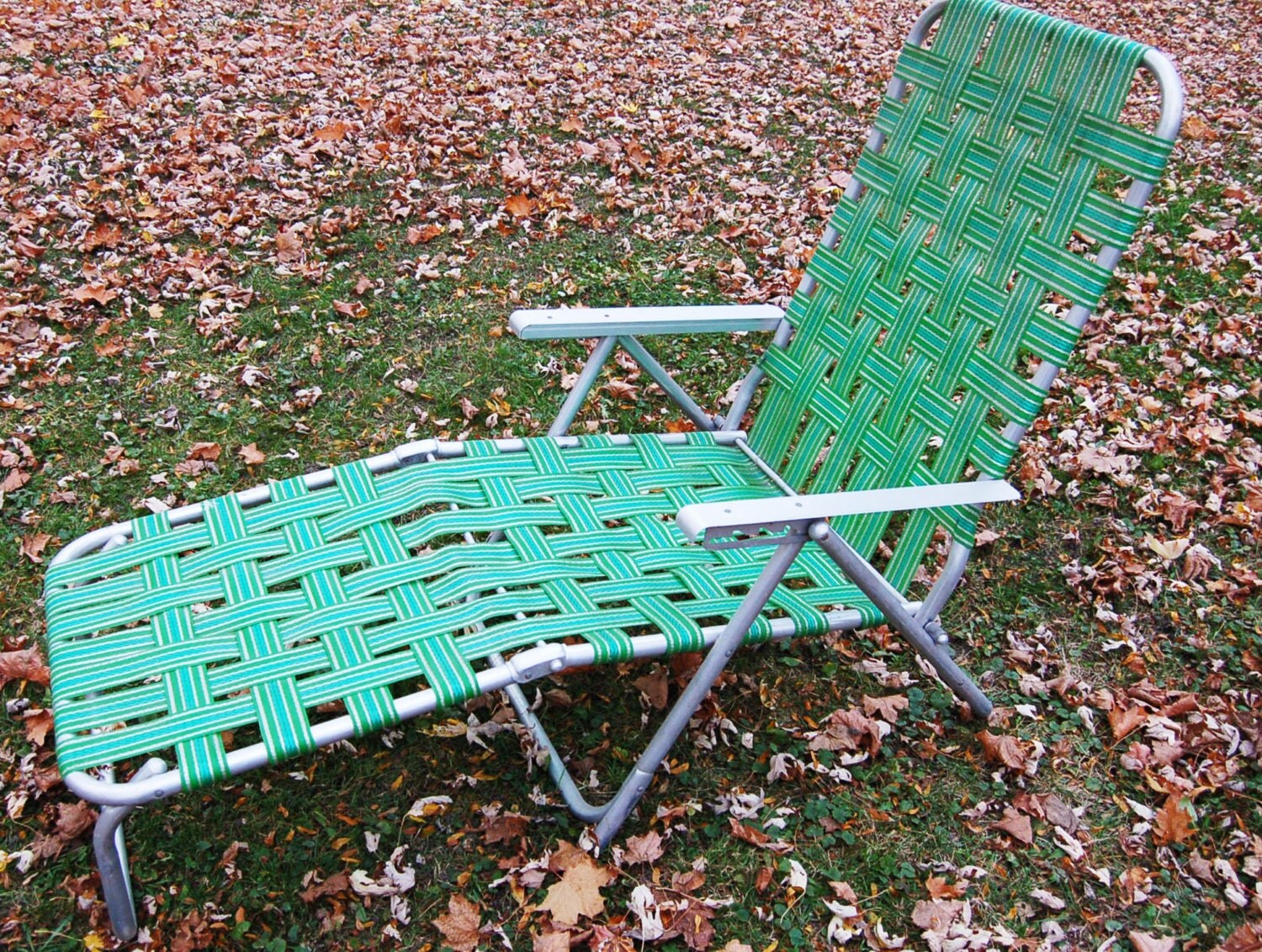 Retro Vintage Aluminum Outdoor Lounge Lawn Chair Aluminum ... (1500 x 1132 Pixel)