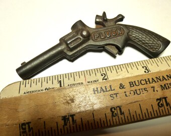 Pluck Miniature Vintage Cap Gun. Made in USA.