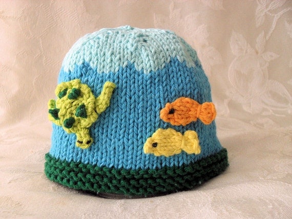 Knitted Hat Pattern Baby Hat Pattern Instant Download Pattern Hand Knit Baby ...