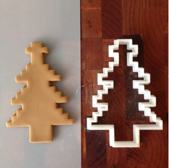 8 bit christmas tree cookie cutter by caviddesigns on etsy 8 bit christmas tree cookie cutter by caviddesigns on etsy
