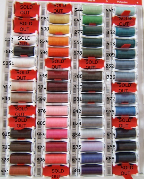 Mettler Metrosene Plus Thread 45 Colors Available by JSSFabrics