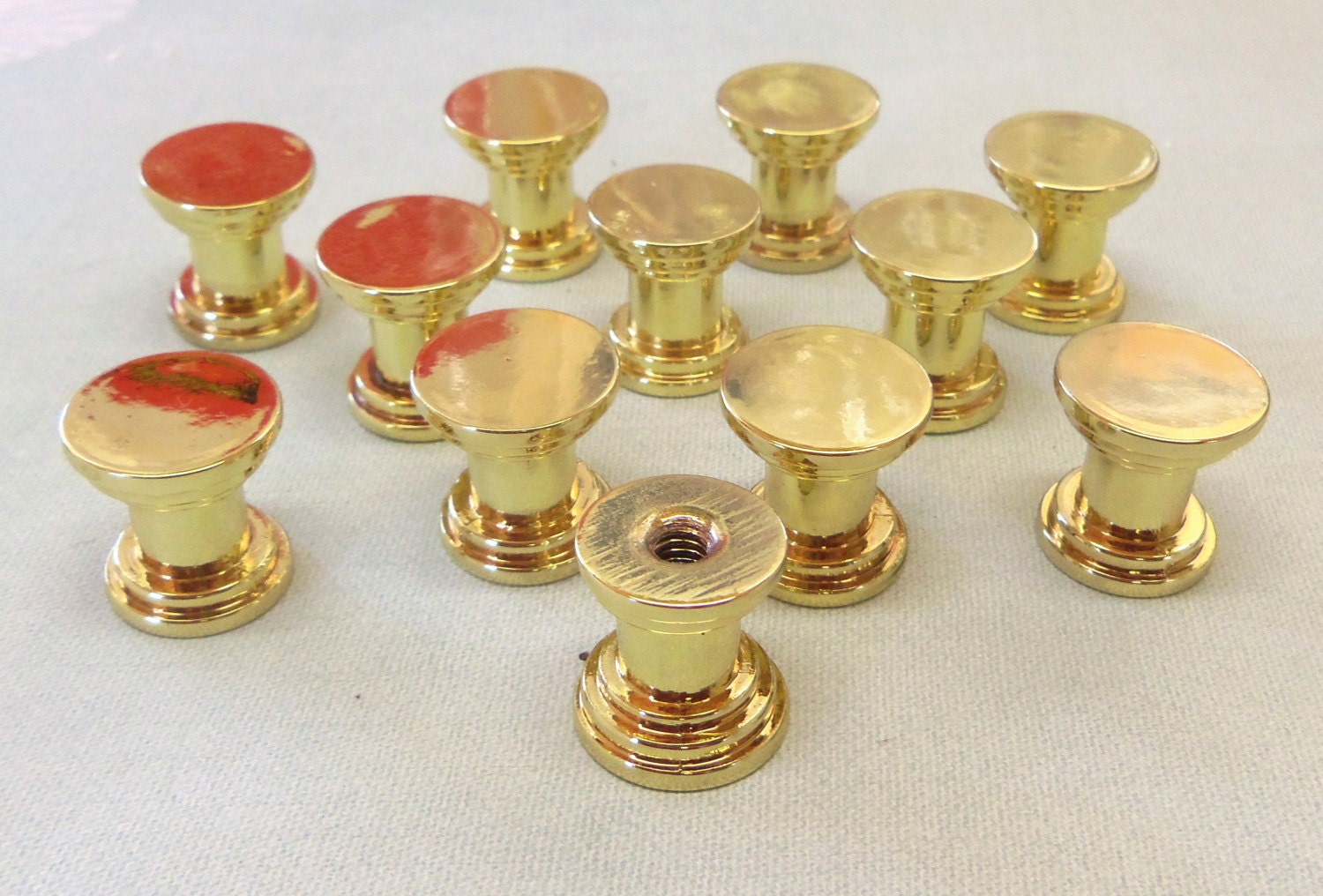 24 DIY Knob Bases Brass Make your Own Drawer Pulls by prettyware