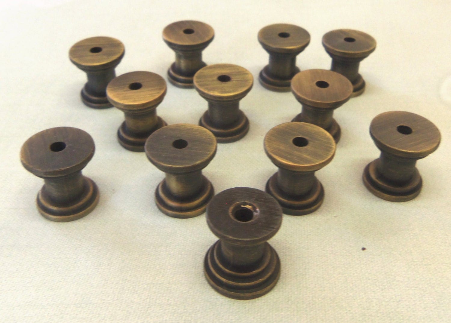 DIY Knob Bases Set of 12 Antique Brass Make your Own Drawer