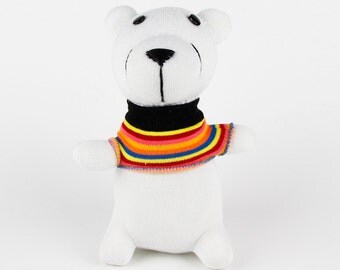 Christmas Gift Handmade Sock Bear Stuffed Animal Doll Baby Toys Children Birthday Gift